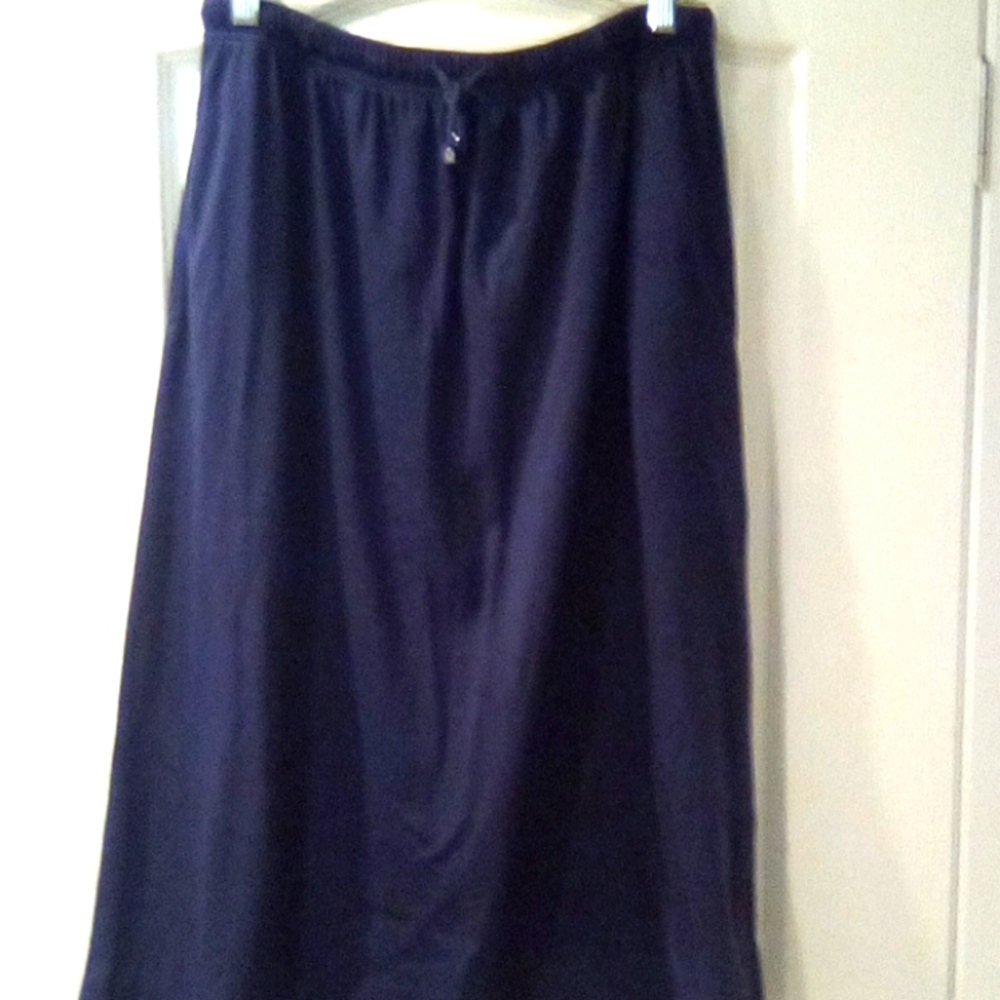 All American Comfort  Solid Skirt Comfortable  Formal Work Women Size L